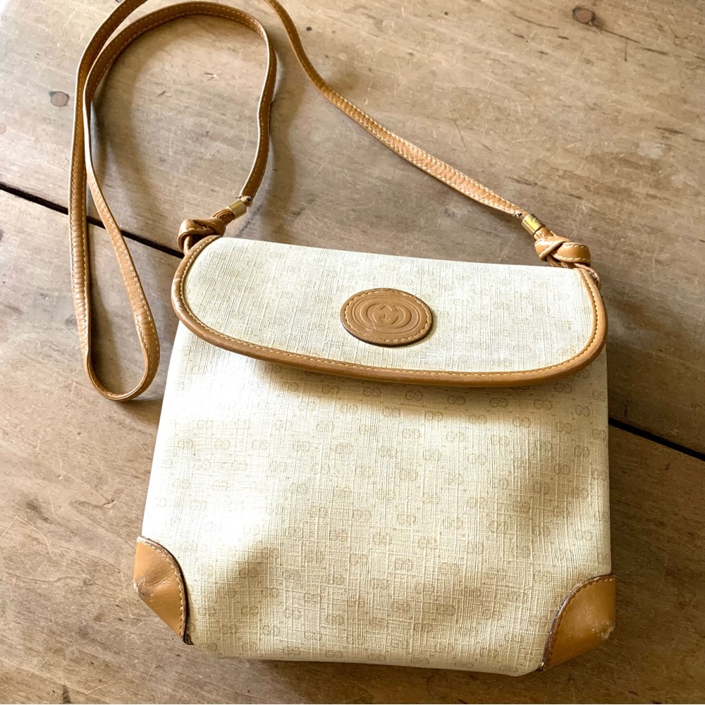 GUCCI Vintage micro GG cross body bag